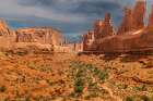 Park Avenue, Arches National Park, Utah, USA. Art Print
